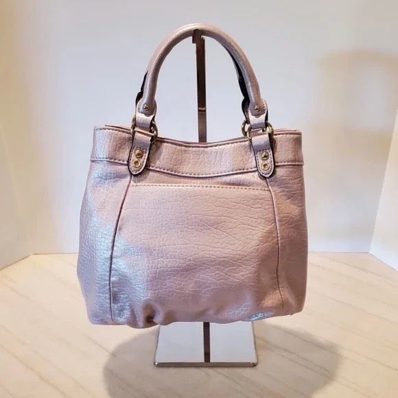 JUICY COUTURE Women’s Iridescent Lavender Double Handle Satchel Crossbody Bag - Picture 2 of 8